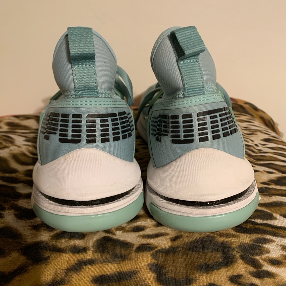 Puma Aqua and White Athletic Shoes